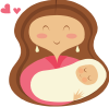 Mutter mit Kind, Babysitter, Baby